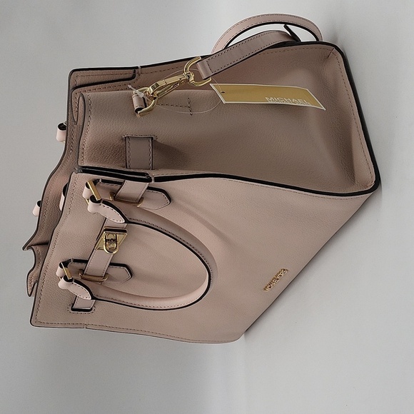 1436- Michael Kors Hamilton Leather Bag Pink Color NWT - Picture 2 of 12